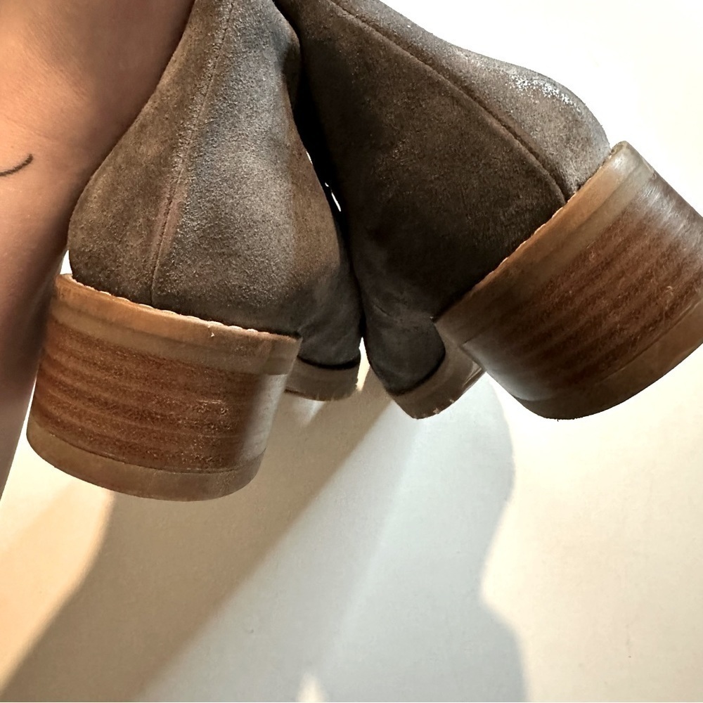 Boden Women's Grey Western Suede Pull On Ankle Boots Size US 10.5 / EU 42 - Picture 9 of 14